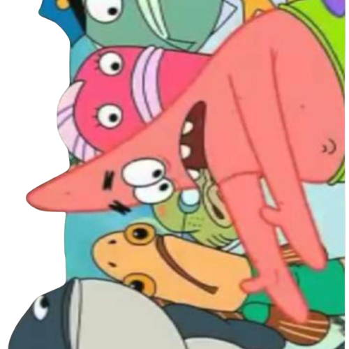 Patrick meme pointing down